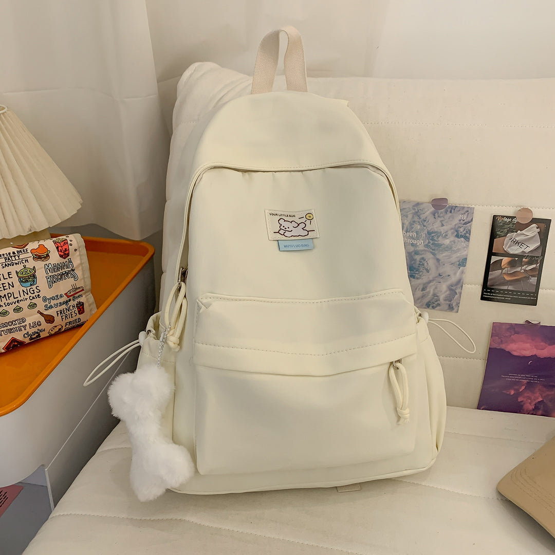 Cute Plush-Embellished Casual Backpack Kalsten