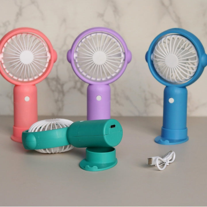 Unisex Portable Mini Fan with Ergonomic Design and Animal Ears Kalsten