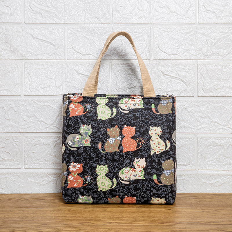 Cute Cat Print Tote Bag Kalsten