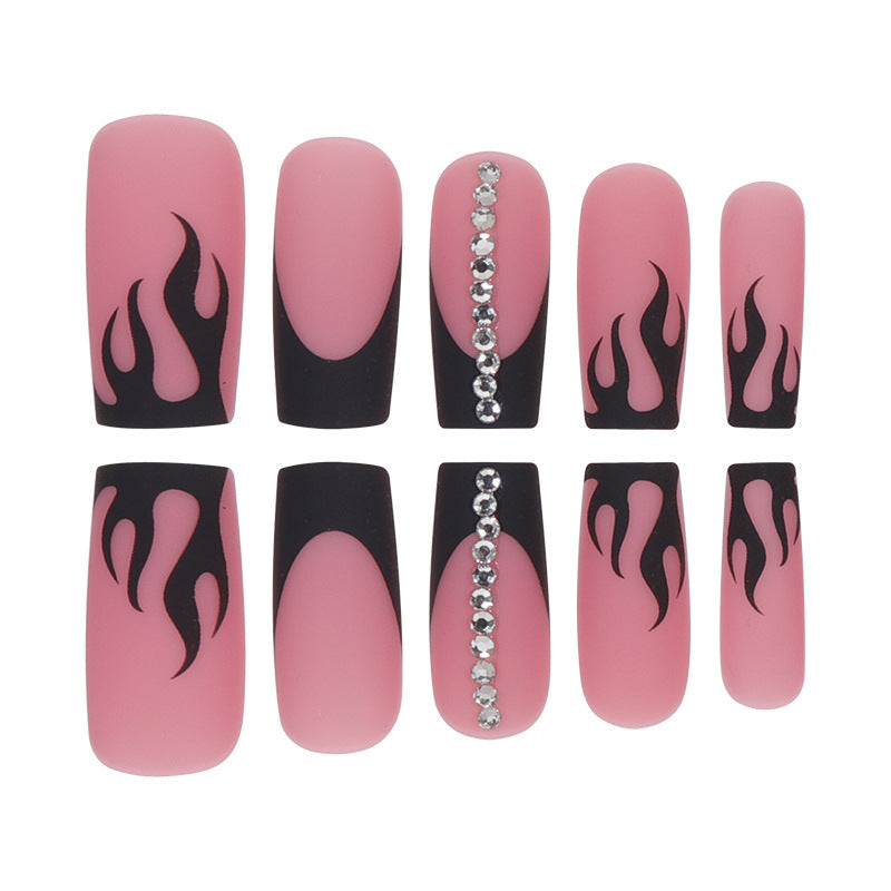 Artistic Flame Design Press-On Nails Kalsten