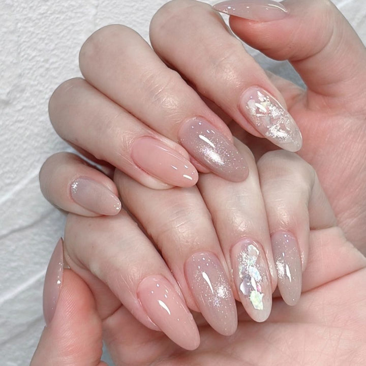 Elegant Almond Shaped Nail Extensions