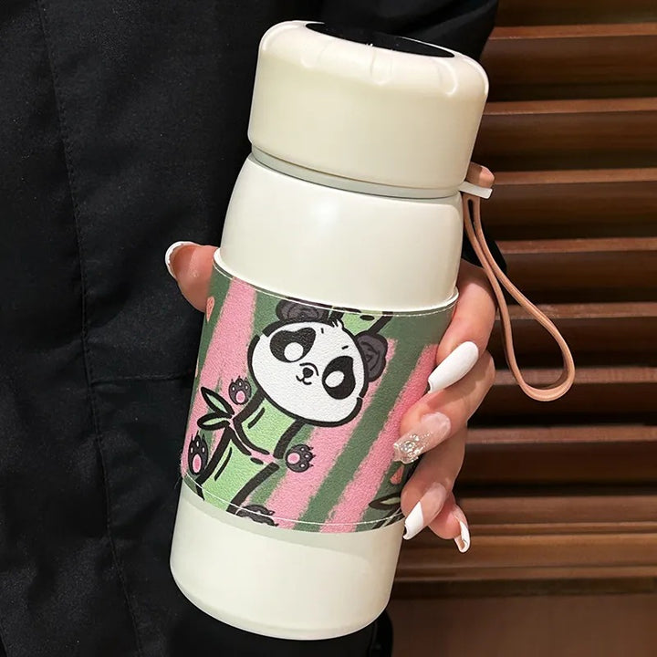 Women's insulated bottle with playful panda design Kalsten