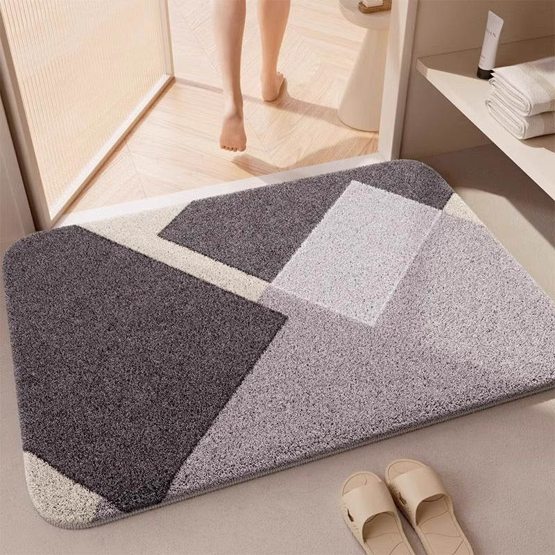 Contemporary Abstract Bath Rug Kalsten