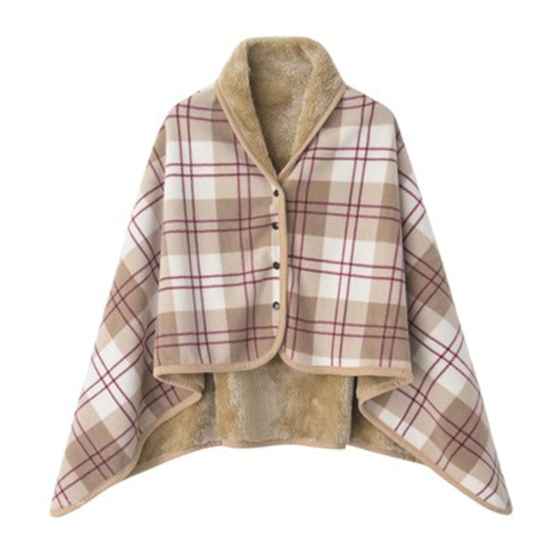 Ladies Cozy and Fashionable Blanket with Checkered Pattern Kalsten