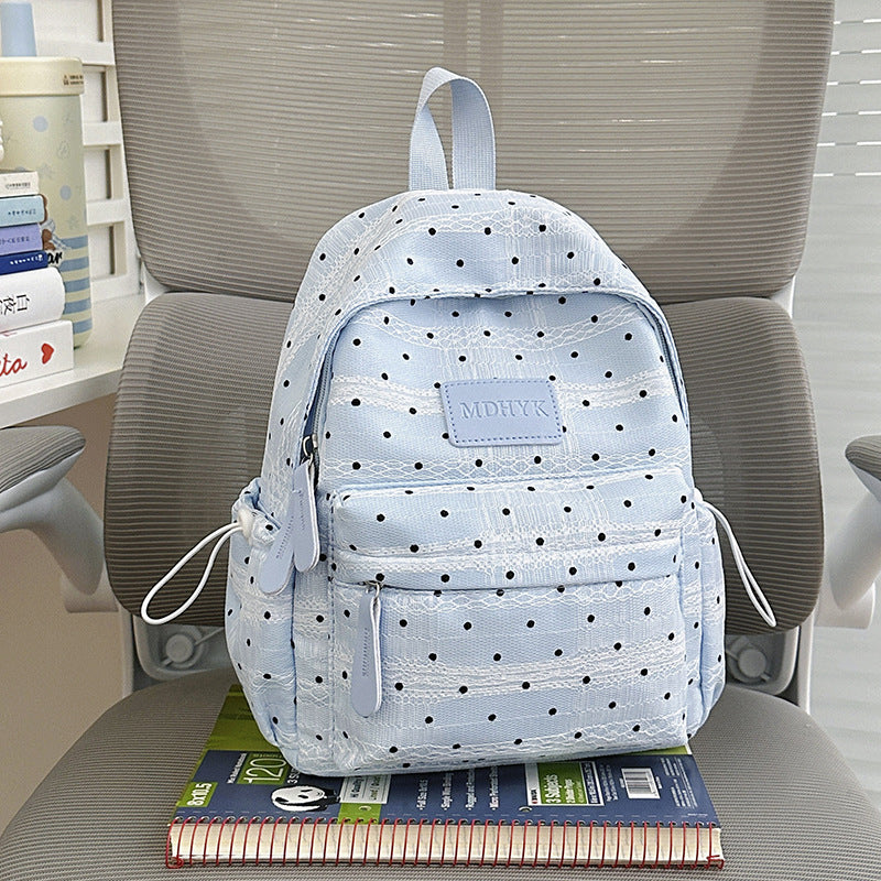 Compact Polka Dot Backpack Kalsten