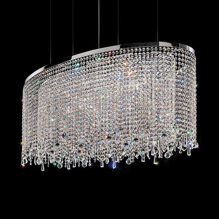 Elegant Crystal Flush Mount Lighting Fixture
