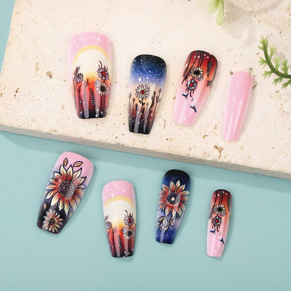 Art Nail Set with Bohemian Designs Kalsten