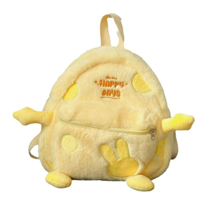 Plush backpack with cheerful design Kalsten