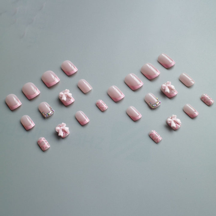 Decorative Nail Art Kit with Bow Accents