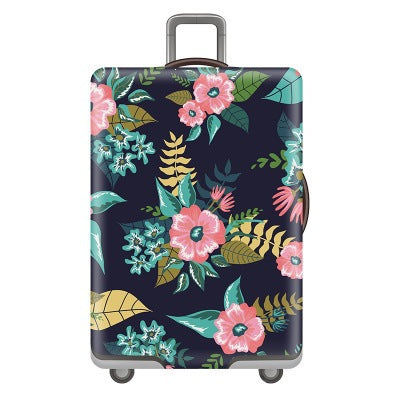 Tropical Leaf Print Hard Shell Luggage Kalsten