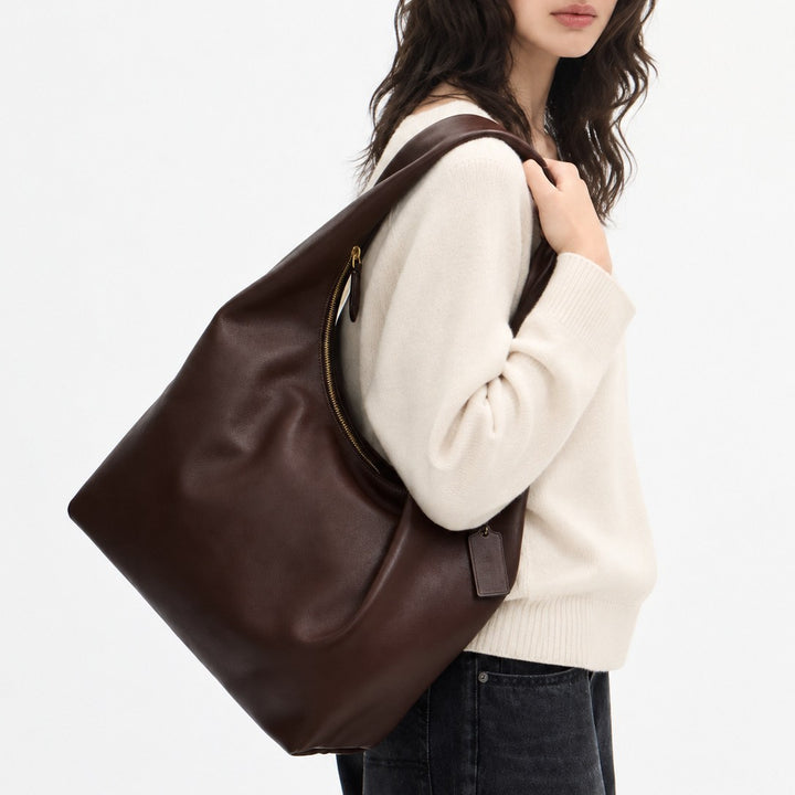 Modern Leather Hobo Handbag