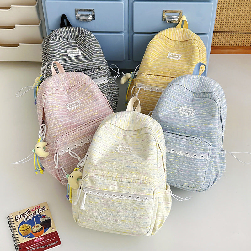 Textured Casual Backpack Kalsten