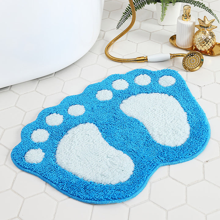 Fun Footprint Bath Mat for Bathroom