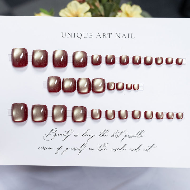 Elegant Metallic Nail Art