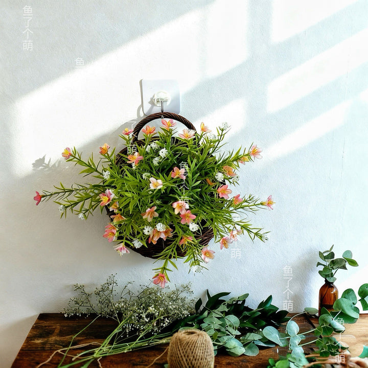 Wall-Mounted Artificial Flower Planter