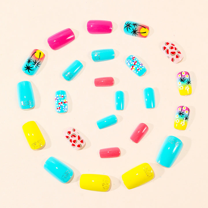 Tropical-Inspired Nail Art Set Kalsten