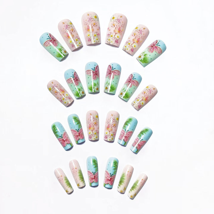 3D Floral Butterfly Nail Art Kalsten