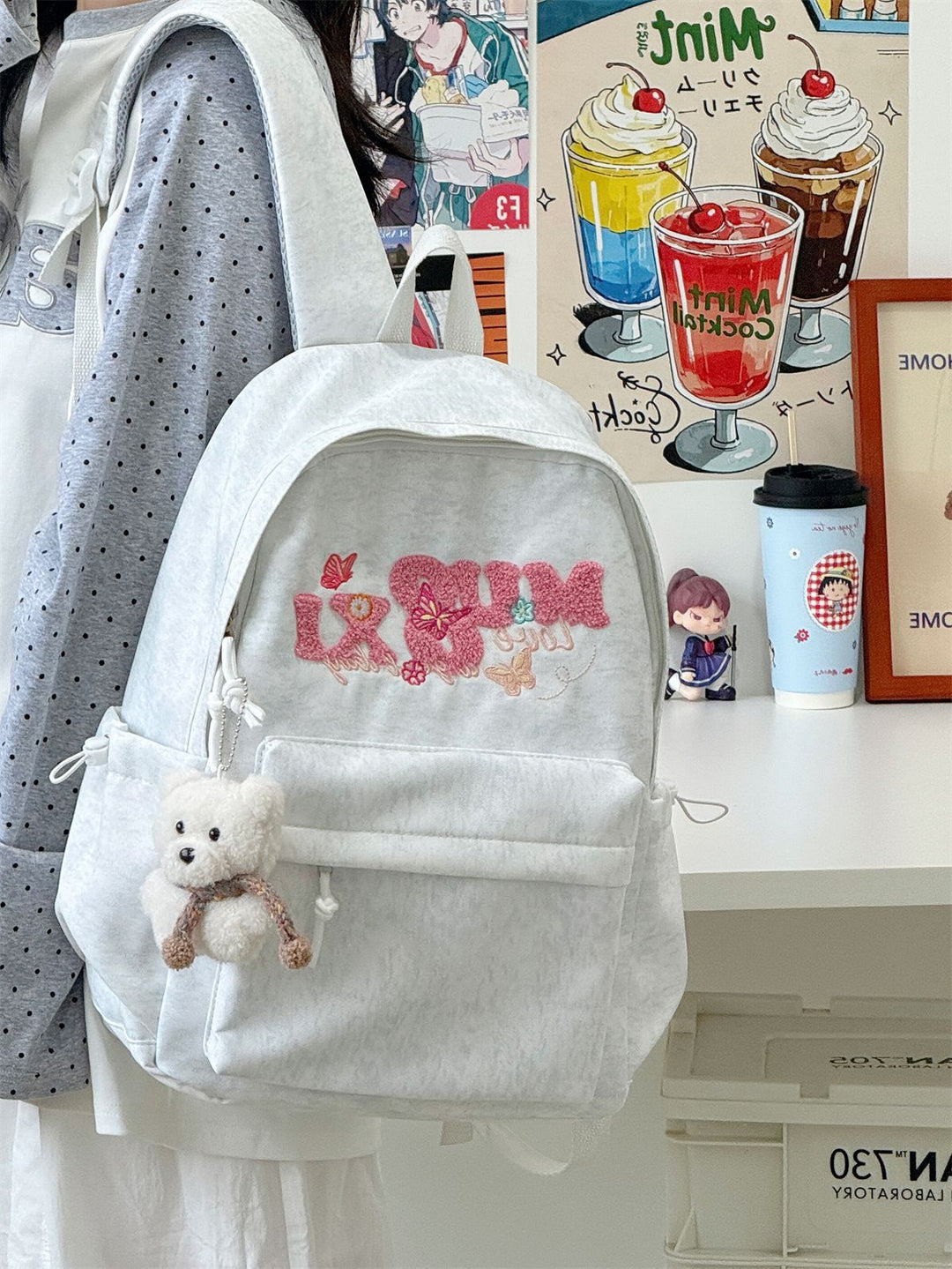 Stylish Embroidered Backpack Kalsten 1791204530