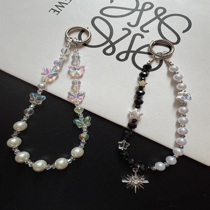 Elegant Beaded Charm Keychain Holder Kalsten