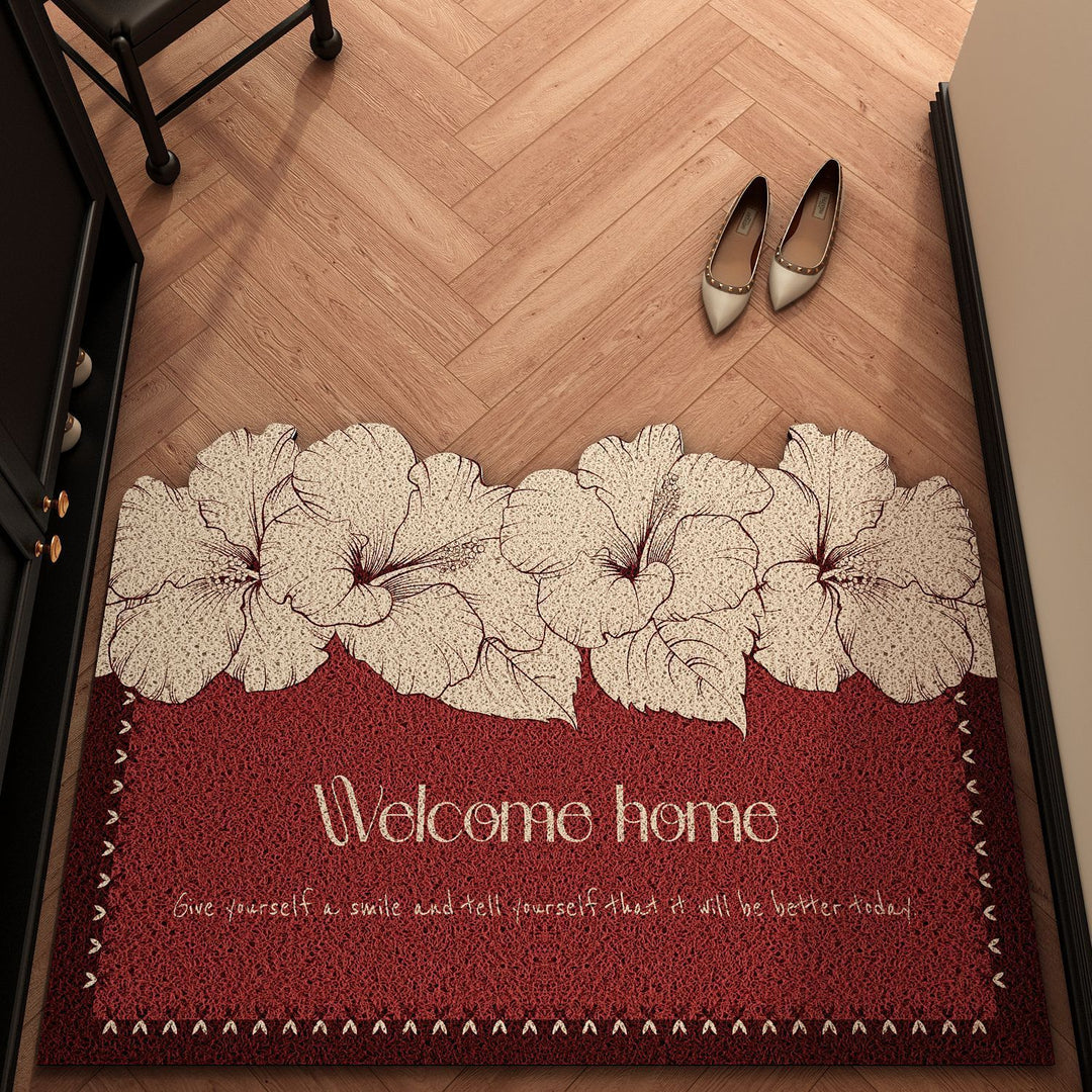 Floral Welcome Mat