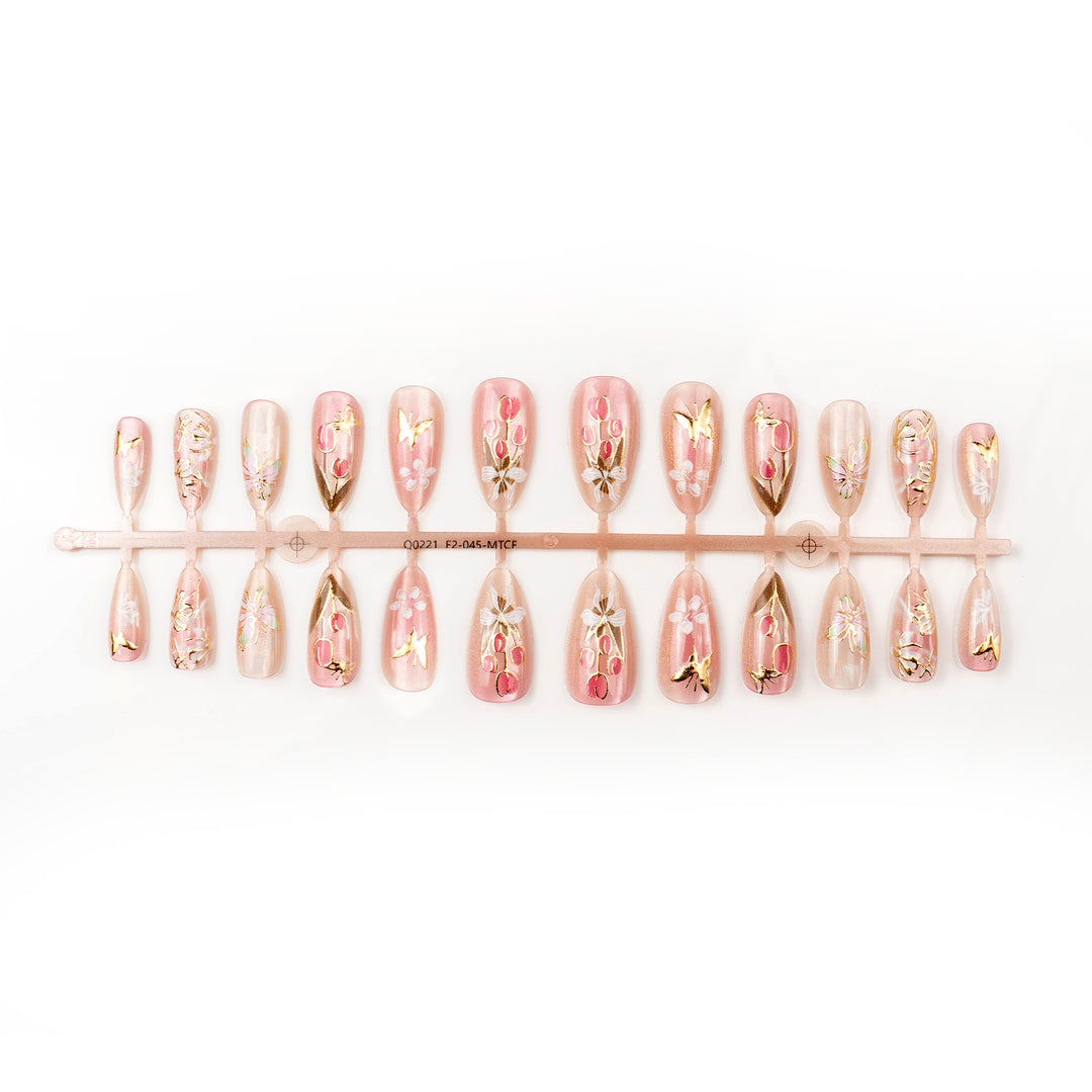 Artistic Butterfly Design Press-On Nails Kalsten