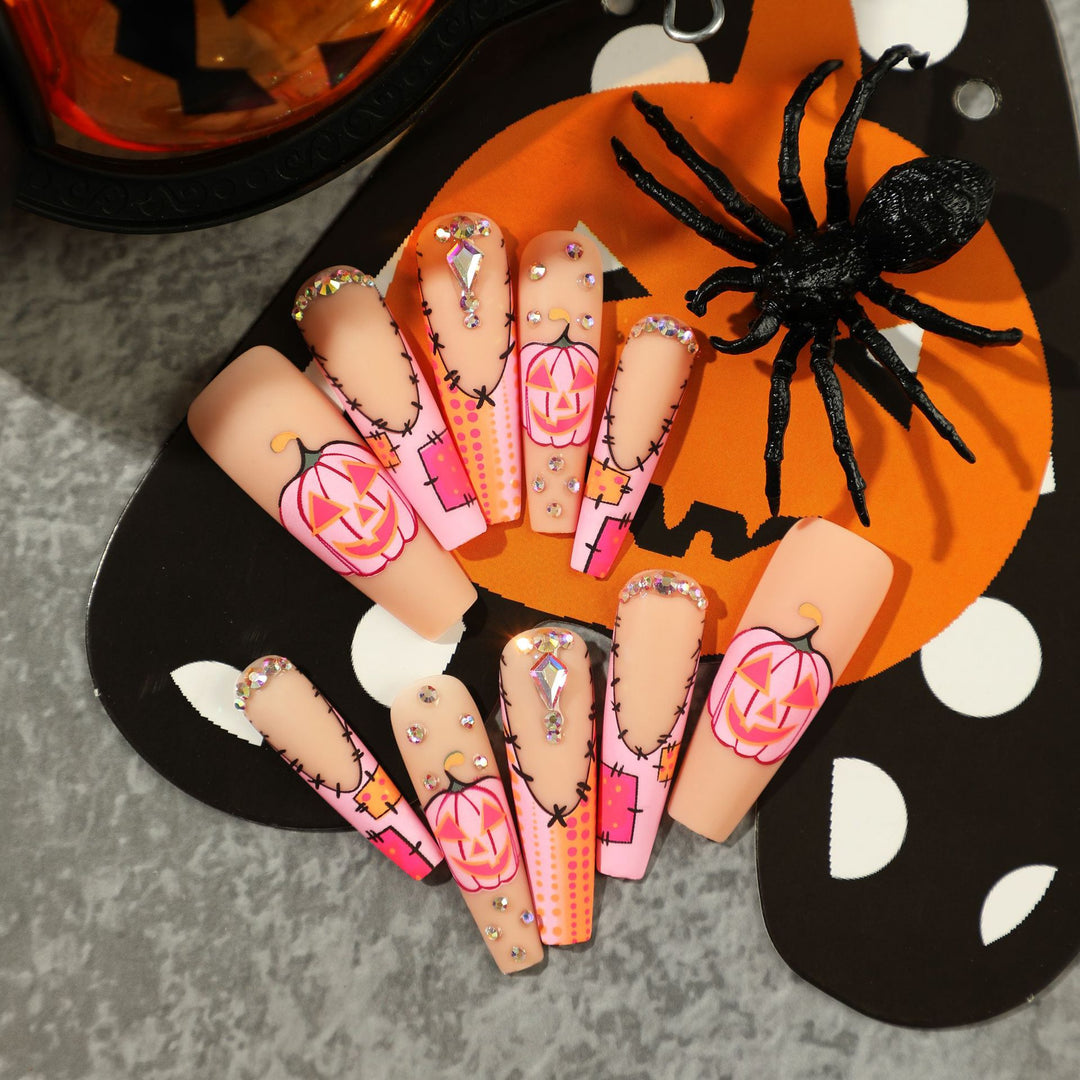 Artificial Nail Art with Halloween Design Kalsten