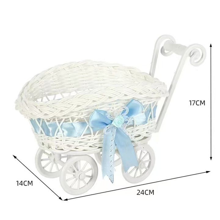 Vintage Woven Doll Stroller Kalsten