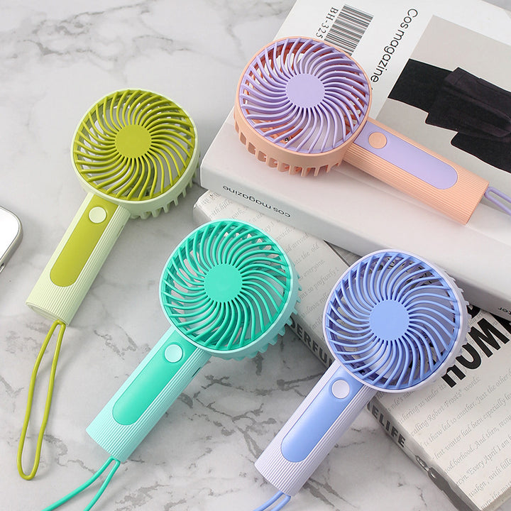 Unisex Portable Handheld Fan with USB Charging Port and Ergonomic Handle Kalsten