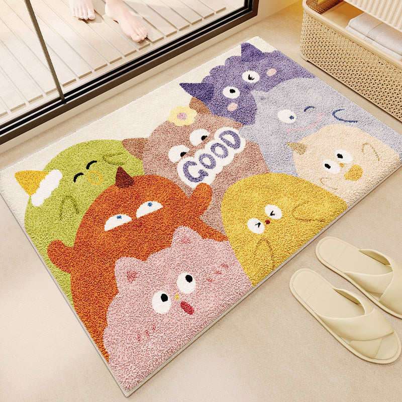 Fun Monster-Themed Bathroom Mat Kalsten