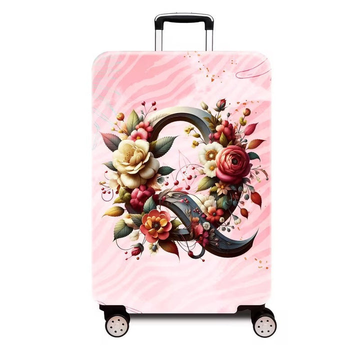 Ladies hard shell suitcase with luxurious floral design Kalsten