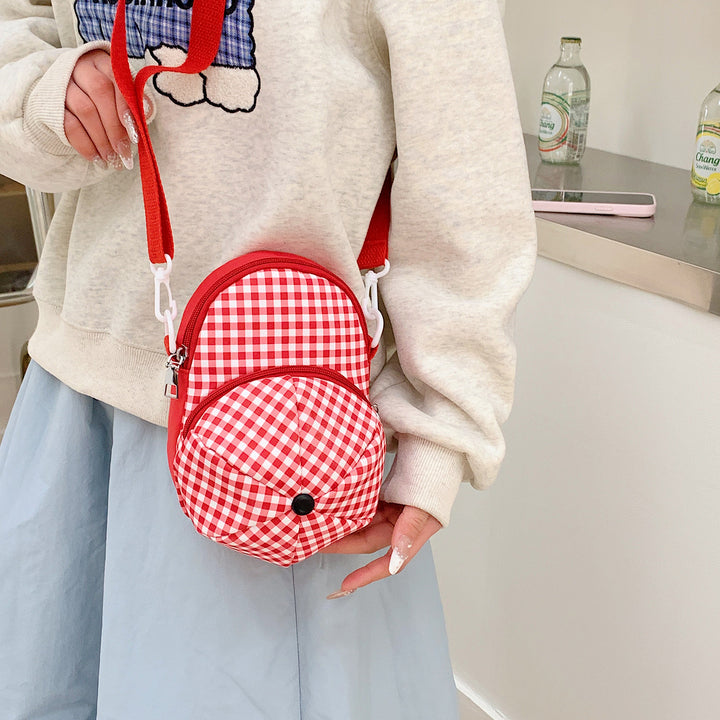 Stylish Gingham Crossbody Bag