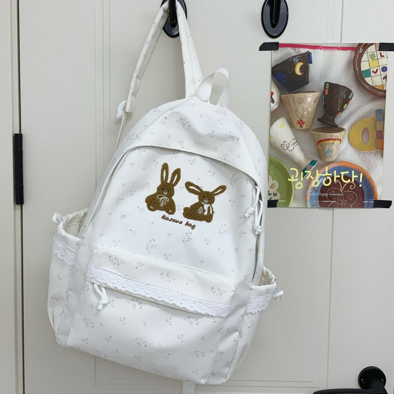 Cute Bunny-Themed Casual Backpack Kalsten