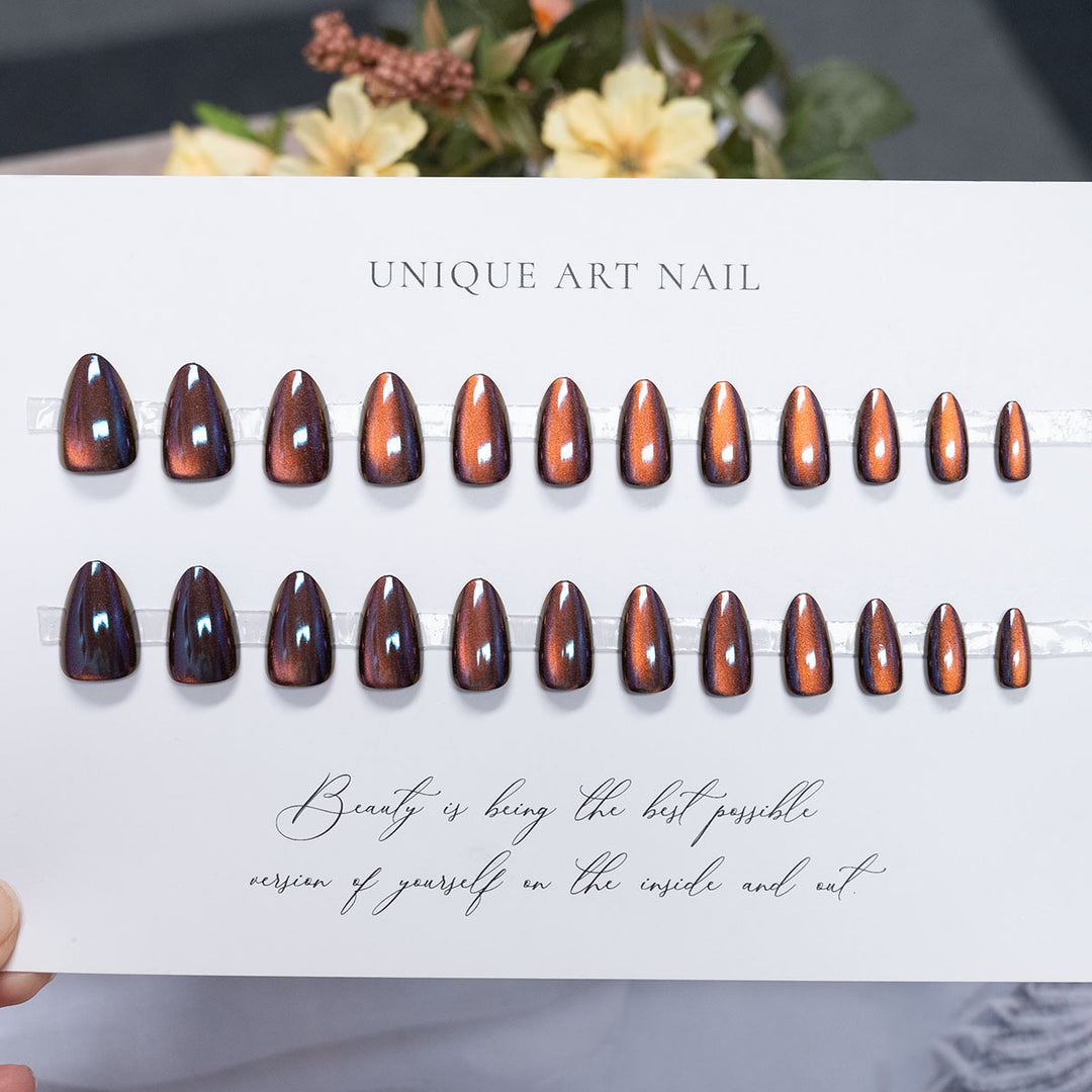 Metallic Press-On Nail Set