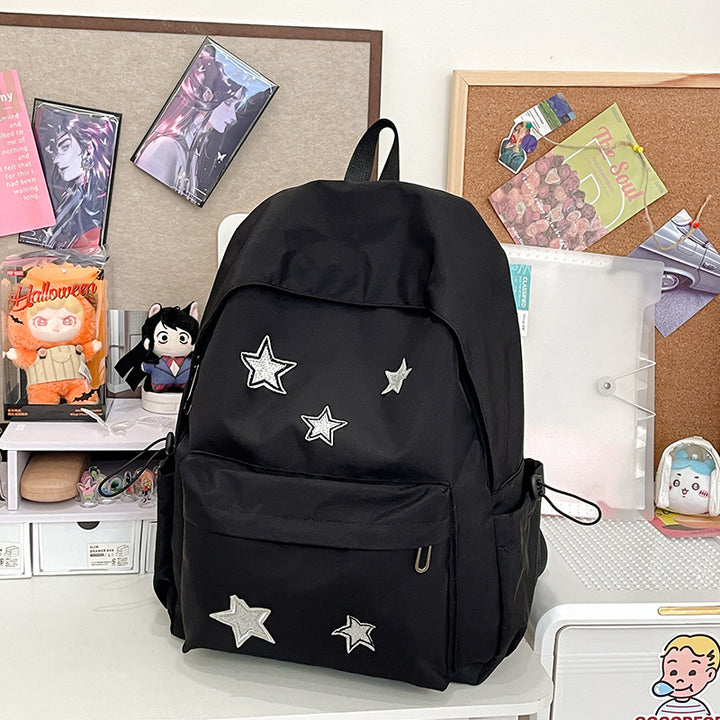 Stylish Star-Embellished Everyday Backpack Kalsten