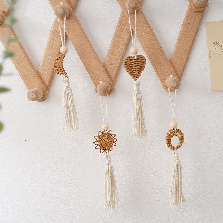Boho Chic Woven Heart Wall Hanging Kalsten