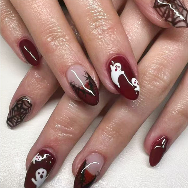 Halloween-Themed Press-On Nail Art Set
