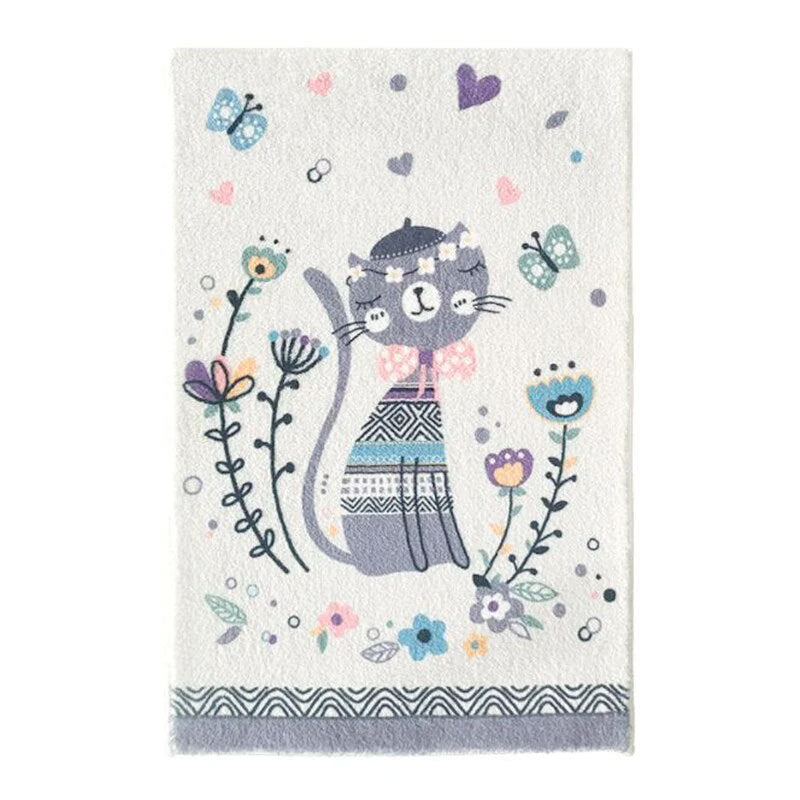 Cute Bunny-Themed Decorative Area Rug for Home
