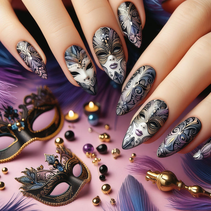 Creatively designed nail art Kalsten