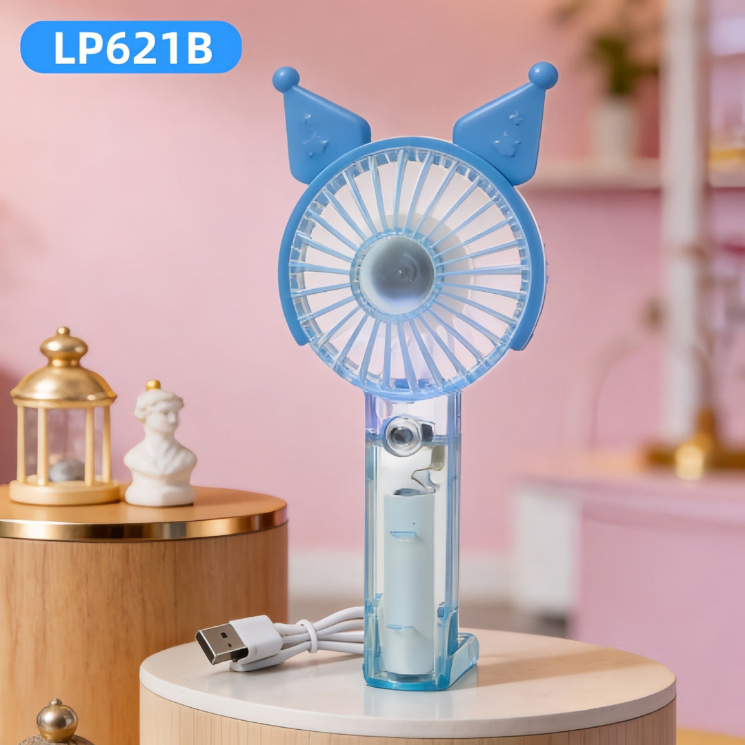 Women's Portable Hand Fan with Cute Rabbit Design Kalsten