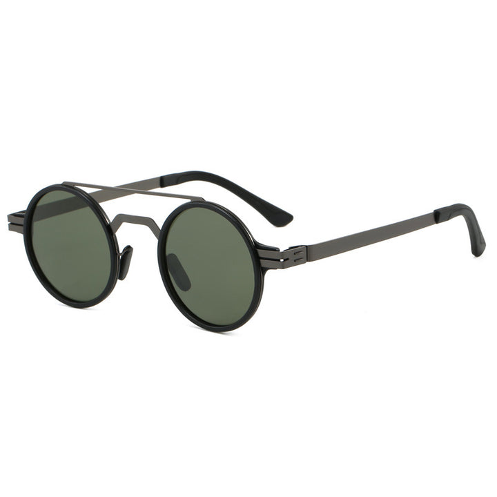 Ladies fashionable round sunglasses with minimalist design Kalsten