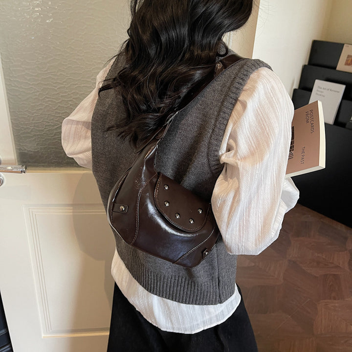 Stylish Leather Hobo Bag Kalsten