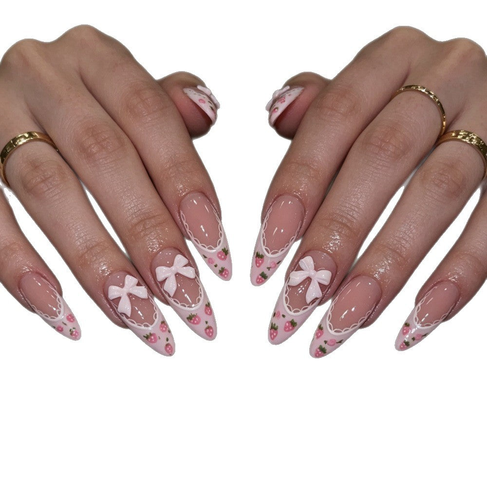 Decorative Floral Stiletto Nail Enhancements