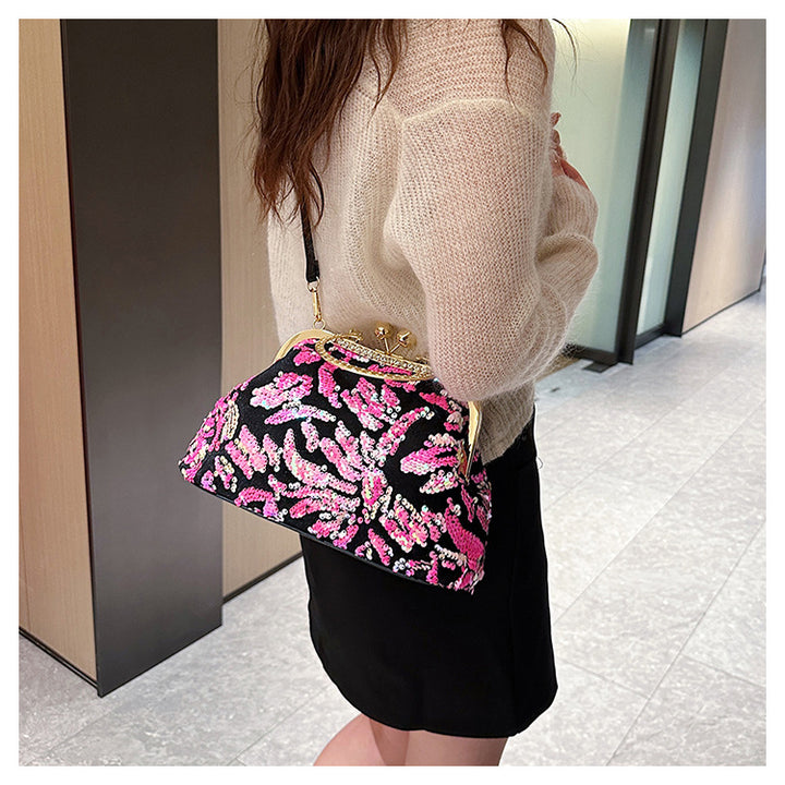 Elegant Sequined Evening Handbag