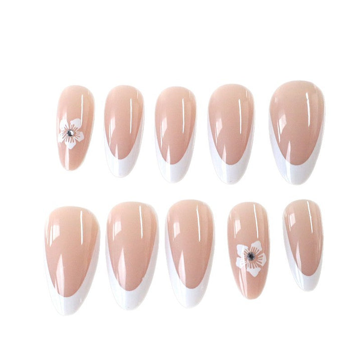 Elegant Almond-Shaped Nail Art Extensions Kalsten