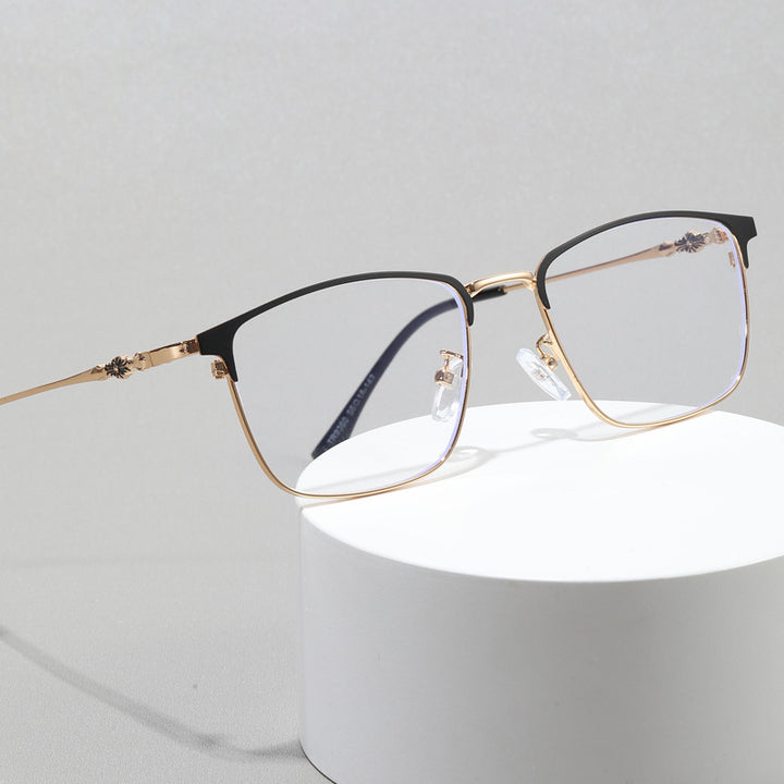 Ladies fashionable square glasses with elegant metal frame Kalsten