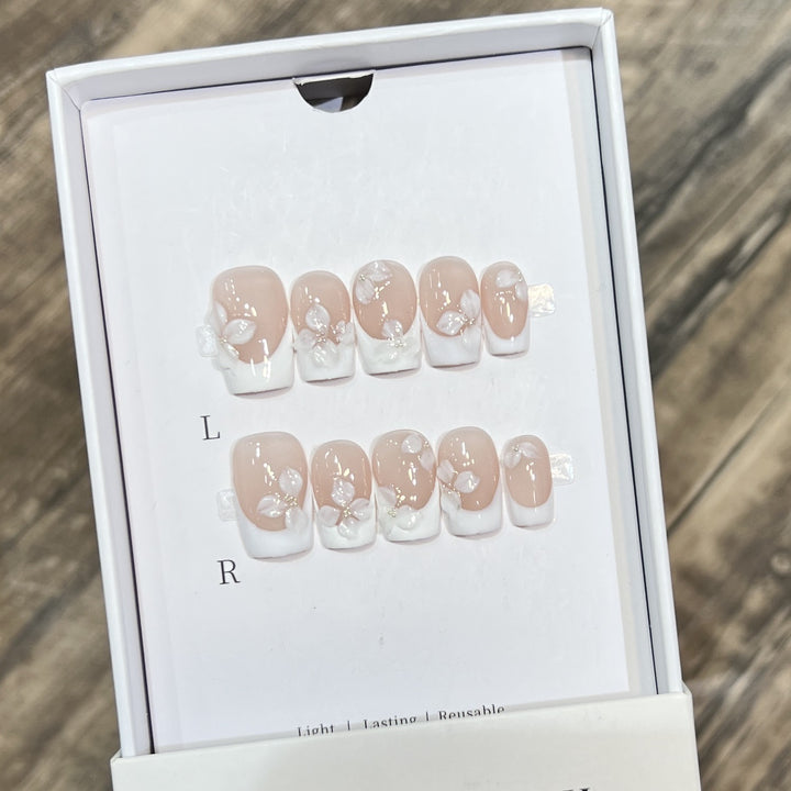 Decorative Floral Stiletto Press-On Nail Set Kalsten
