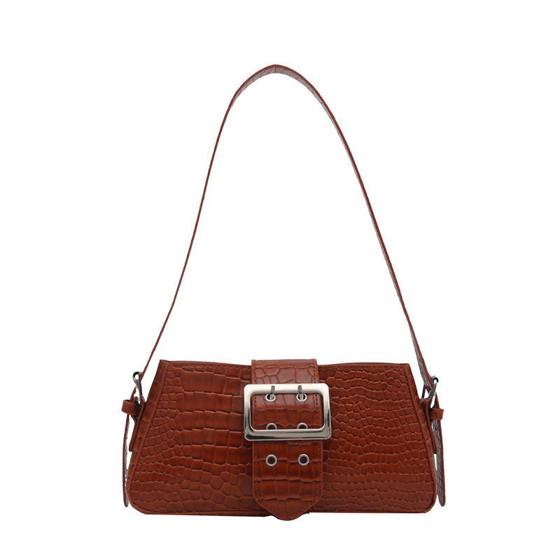 Croc-Embossed Handbag