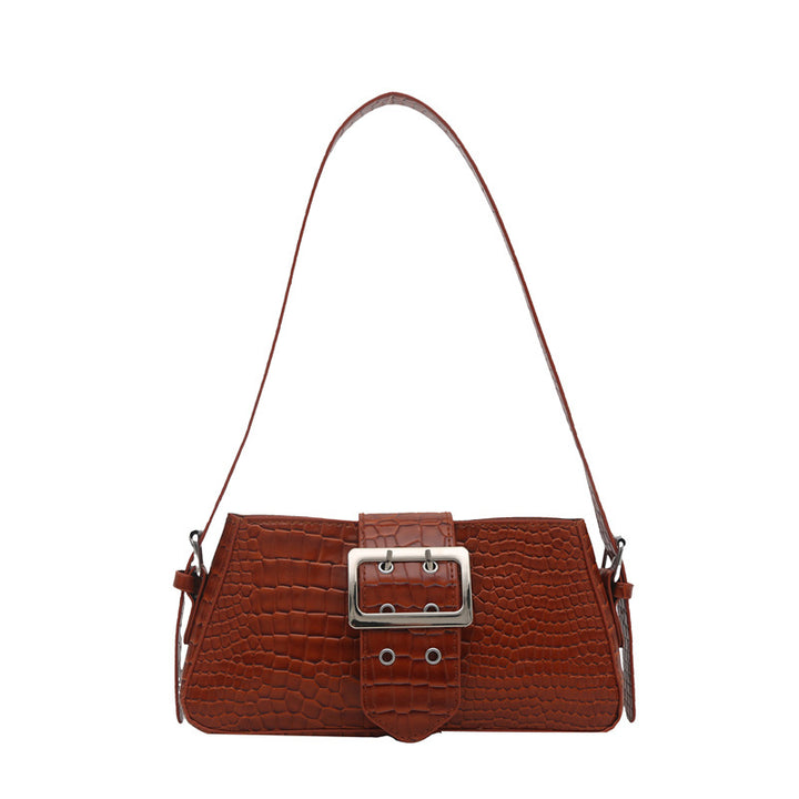 Croc-Embossed Handbag