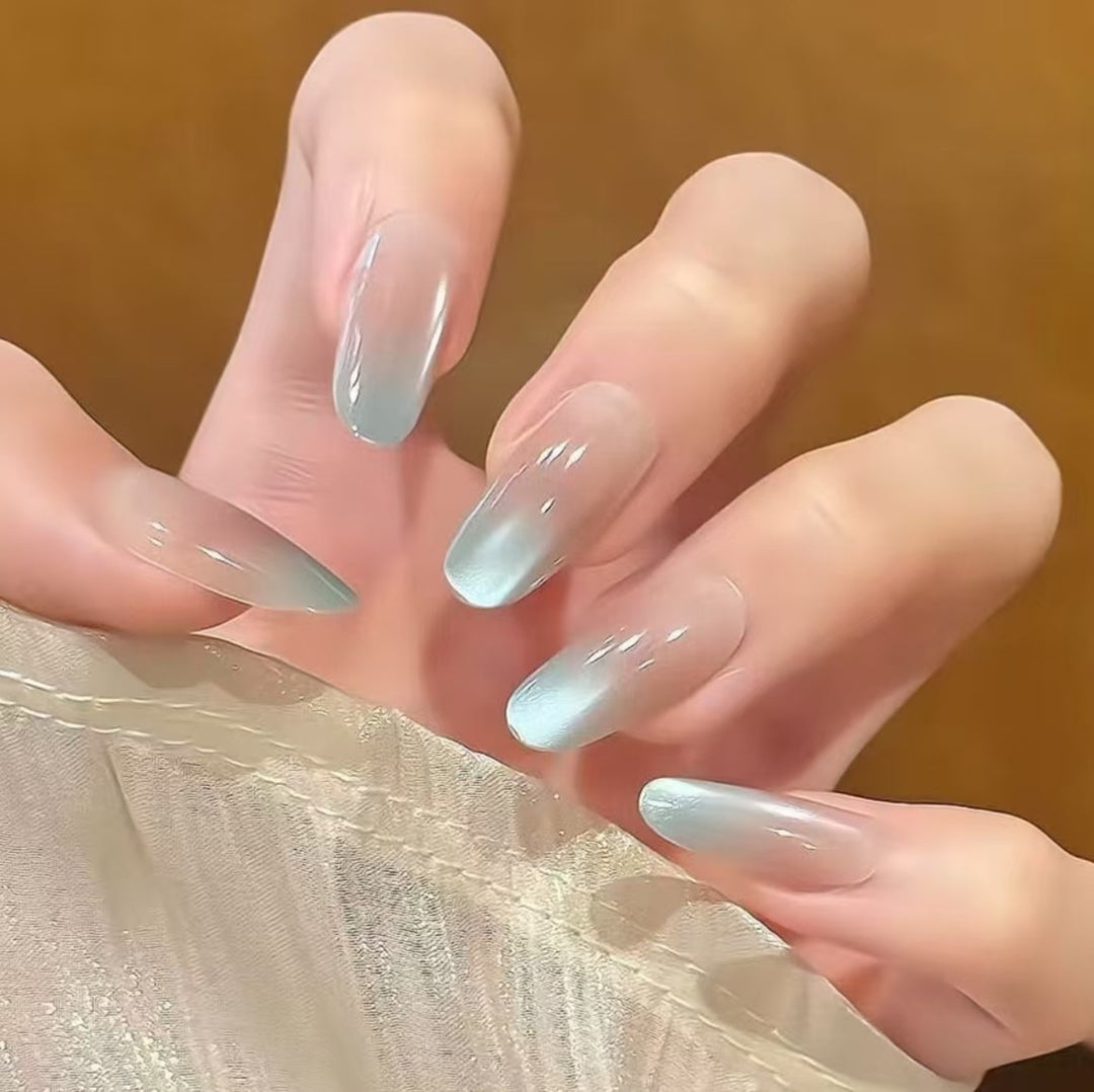 Elegant Almond-Shaped Nail Extensions