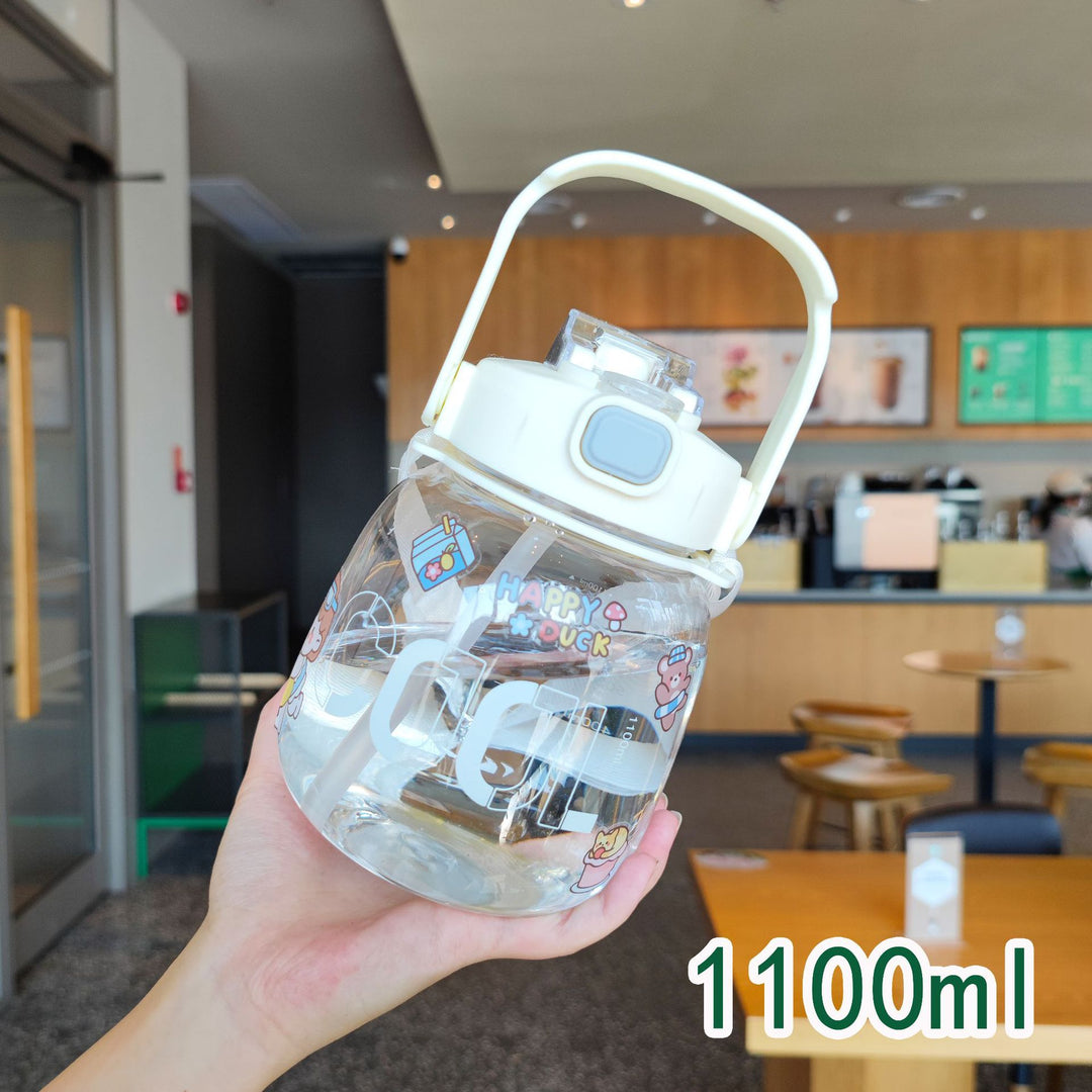 Women colorful and leak-proof water bottle with ergonomic carrying handle Kalsten